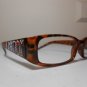 D'amor Reading Glasses Electroplated Logo on Sides Spring Hinged +2.50 Browns J5