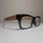 Georgio Caponi Men's Reading Glasses Retro Wood Look & Black +1.25 X7