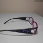 Cheetah Reading Glasses Double Temple Animal Print Black & Purple +2.50 R2