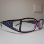 Cheetah Reading Glasses Double Temple Animal Print Black & Purple +2.50 R2