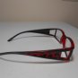 Cheetah Reading Glasses Double Temple Animal Print Black & Red +1.25 R2
