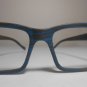 Georgio Caponi Reading Glasses Unique Retro Wood Look Dark Gray & Blue +2.25 X11
