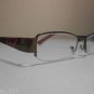 Georgio Caponi Reading Glasses Brown & Red Half Rim Metal & Plastic +2.50 P2