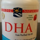 NEW Nordic Naturals SEALED 500 mg DHA Purified Fish Oil 180 Gels Strawberry
