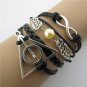 Europen Retro Angel Wings Harry Potter Handmade Infinity Bracelet