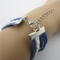 Europen Retro Elephant Handmade Infinity Bracelet