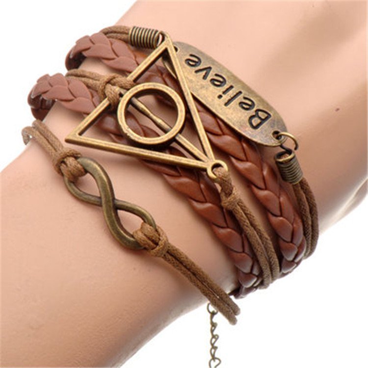 Europen Retro Harry Potter Eight Handmade Infinity Bracelet
