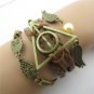 Europen Retro Harry Potter the Dove of Peace Owl Handmade Infinity Bracelet