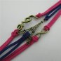 Europen Retro Love Eiffel Tower Handmade Infinity Bracelet