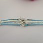 Europen Retro Owl Leaf Handmade Infinity Bracelet