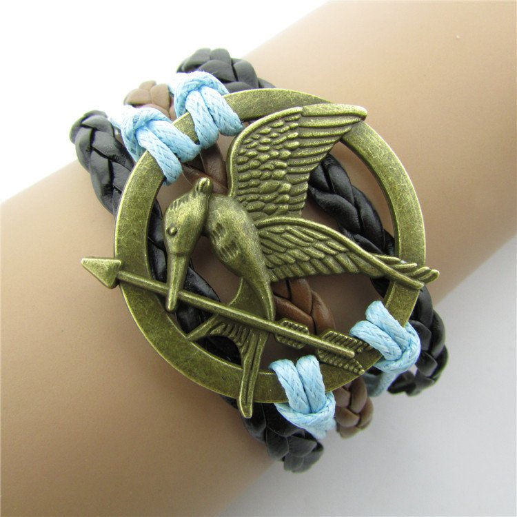 Europen Retro Sword of Lovebirds Handmade Christmas Infinity Bracelet