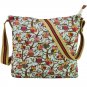 Blue Owl Print Canvas Cross Body Satchel Fashion Shoulder Bag College School