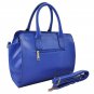 Designer Celebrity Inspired Royal Blue Winged Tote Handbag UK Stock +FREE GIFT