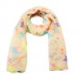 Bright Multicoloured Neon Star Printed Summer Fashion Scarf