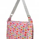 Pink Owl Print Lightweight Messenger Satchel Fashion Shoulder Bag College School