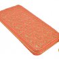 Orange and Gold Cut Out Zip Around Clutch Purse UK Stock