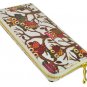 Designer Inspired Owl Print Zip Around Clutch Purse in White UK Stock