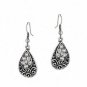 Vintage Style Pair Of Diamante Drop Hook Earrings