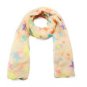 Fun Multicoloured Bright Neon Star Printed Summer Fashion Scarf
