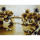 Vietnam Rice Painting - Landscape in the Countryside 4