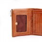genuine leather wallet for womens, double zipper