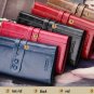 Leather wallet for women. Long designer multi-card wallet holder women leather genuine purse.