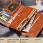 Leather wallet for women. Long designer multi-card wallet holder women leather genuine purse.