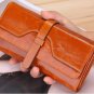 Leather wallet for women. Long designer multi-card wallet holder women leather genuine purse.