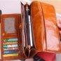 Leather wallet for women. Long designer multi-card wallet holder women leather genuine purse.