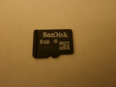 Genuine SanDisk MicroSD/TransFlash TF Memory Card (8GB)