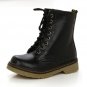 Ladies Leather Lace Up Round Toe Ankle Martin Boots