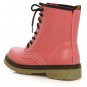 Ladies Leather Lace Up Round Toe Ankle Martin Boots