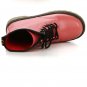 Ladies Leather Lace Up Round Toe Ankle Martin Boots