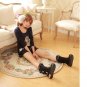 Artificial Rabbit Hair Buckle Flat Heel Snow Boots
