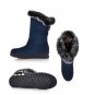 Artificial Rabbit Hair Buckle Flat Heel Snow Boots