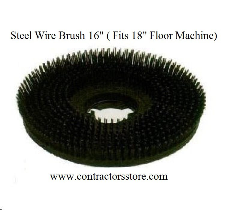 Floor Machine 18" Steel Wire Concrete Scrubbing Brush
