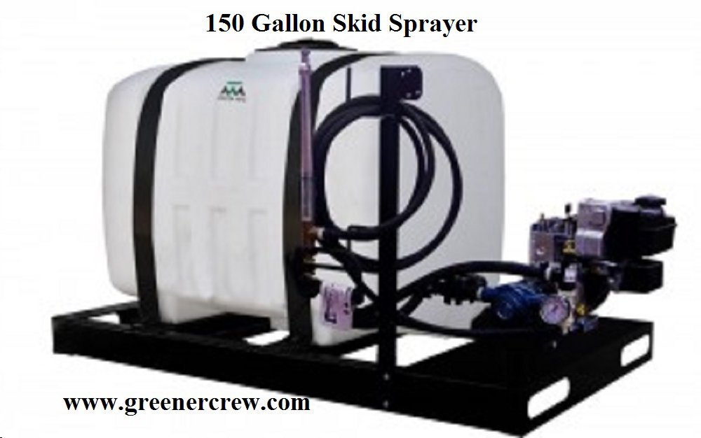 Skid Sprayer 150 Gallon with 3.5 HP Delavan Roller Pump
