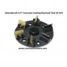Diamabrush Hand Tool 4.5" Concrete Coating Removal Tool 25 Grit