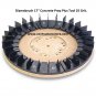 17" Diamabrush Concrete Prep Plus Tool 25 Grit Etch, Prepare Bare Concrete