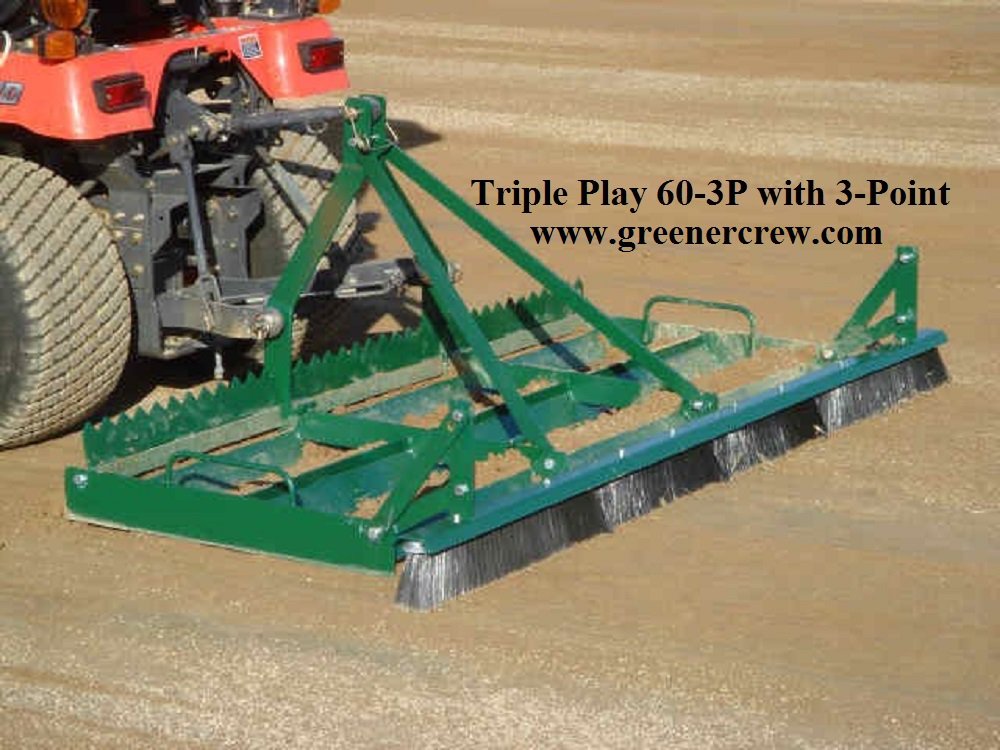 Baseball Field Leveling Infield Groomer 3Point 60 Inch