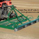 Baseball Field Leveling Infield Groomer 3-Point 60 Inch