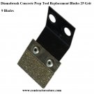 Diamabrush 25 Grit 9 Replacement Blades Concrete Prep Tool