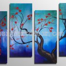 Framed Modern Abstract Oil Paintings On Canvas Flowers Wall Art 100% Hand Painted Artworks OP811