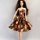 Barbie Clothes Strapless Barbie Dress  08