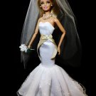 Mermaid Barbie Wedding Dress Bridal Gown