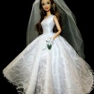 One Shoulder Barbie Wedding Dress Bridal Gown
