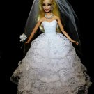 Layered Barbie Wedding Dress Bridal Gown
