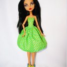 Handmade Monster High Dress Green Sweet Heart