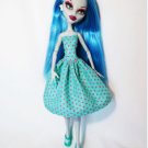 Handmade Monster High Dress Blue Sweet Heart