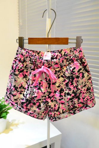 Comouflage shorts in ROSE cotton